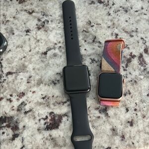 Apple Cell Phone Black and Pink Sleek Design